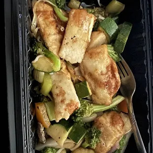 Tofu teriyaki dinner