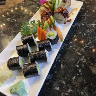 Avocado Roll, Dragon Roll