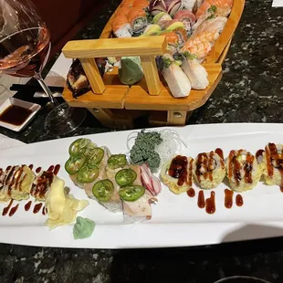 Bad Boy Roll and Albacore Delight Roll
