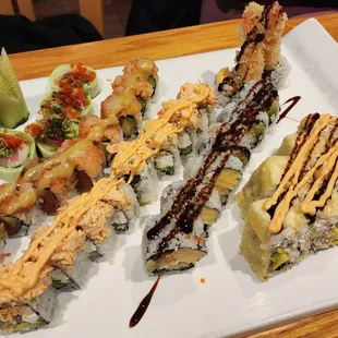 sushi and sashimi, food, sashimi, sushi