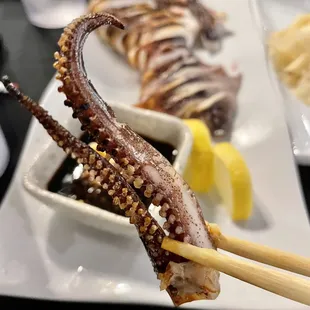 Grilled squid (one of our many favorites)