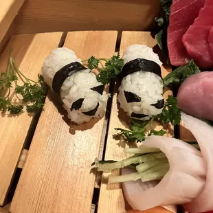 a variety of sushi