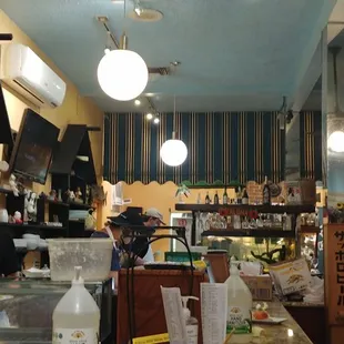 the interior of the restaurant