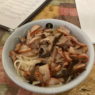 Noodle / Squid salad  Very refreshing appetizer