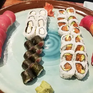 Sushi spread