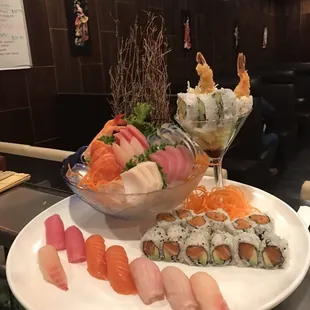 The sushi sashimi for two