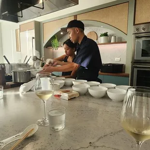 What informative class from Chef Yuji on ramen.