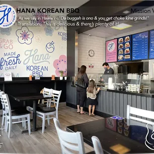 Dining area/front counter