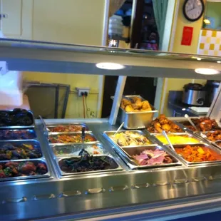 They have the basics everyday (shoyu chicken, pork adobo, pork guisantes, etc.) but have specials depending on the day.