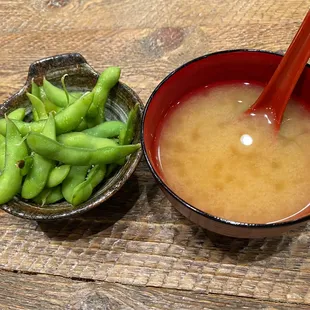 Edamame and Miso