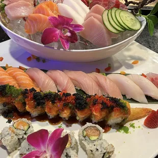 food, sushi and sashimi, sushi, sashimi