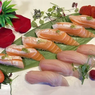 sashimi, sushi and sashimi, food, sushi