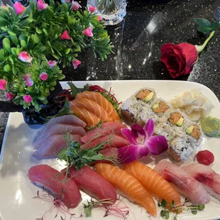 sushi, sushi and sashimi, sashimi, food