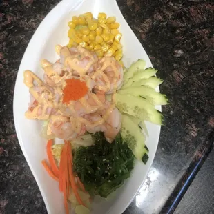 Shrimp poke salad