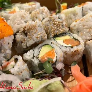 sashimi, sushi, sushi and sashimi, food