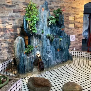Fountain in the lobby