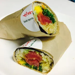 Now serving sushi burrito and bowl, come to check it out !