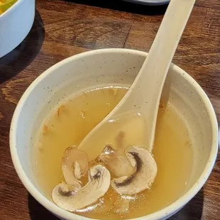 Clear soup