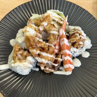 stuffed crab sushi