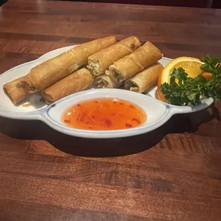 Pork eggrolls appetizer