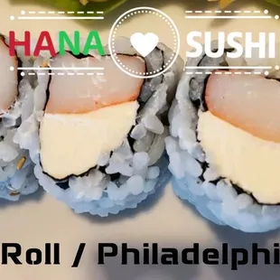 a plate of sushi rolls