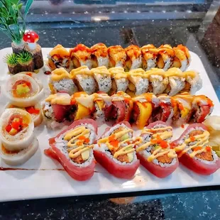 sushi, sushi and sashimi, sashimi, food