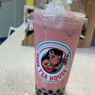 Strawberry Tea Boba