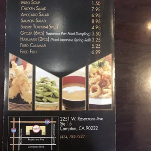 Menu April 2022