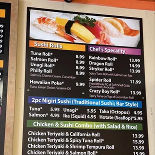 2022 menu