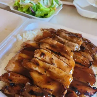 Lunch special Teriyaki Chicken.