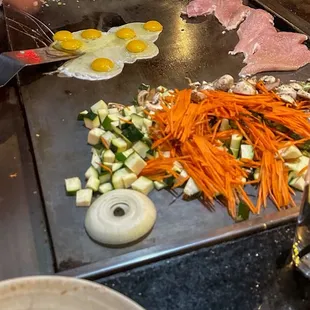 a person preparing food