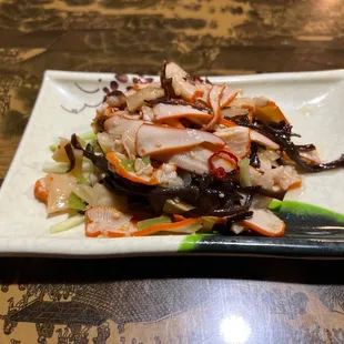 Squid salad. Excellent!