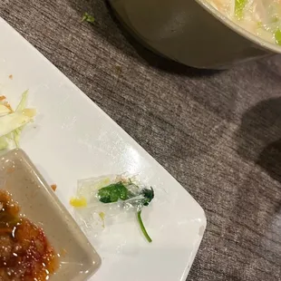 Noodle bag in soup