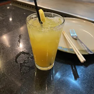 The &apos;House Margarita&apos; which was just orange juice on ice with salt on the rim. No alcohol at all.