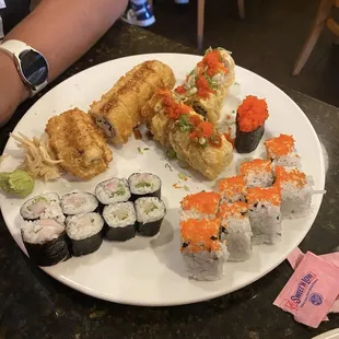 Yellowtail &amp; California Rolls, and other my Coz ordered