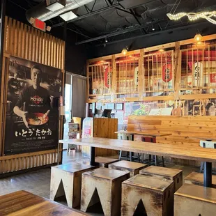 the interior of the restaurant