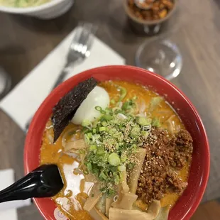 Spicy pork ramen