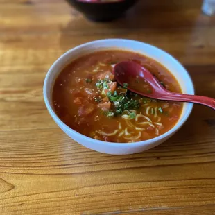Tomato Ramen (no kale apparently?)