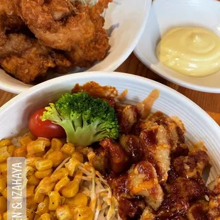 Karaage and Hanabi Don