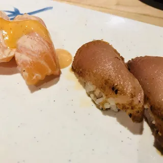 Seared Spicy Salmon w/ Onion