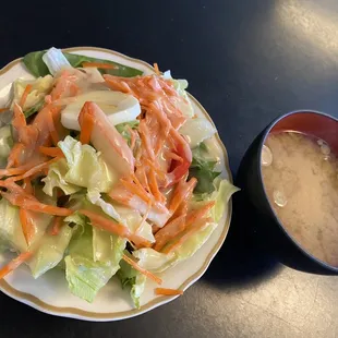 Salad and soup