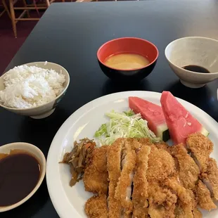 Katsu rice plate
