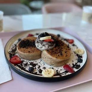 New weekday special! Cookies and cream pancakes
