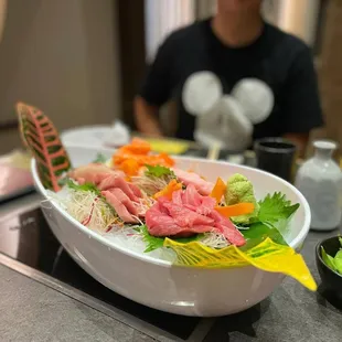 sushi and sashimi, food