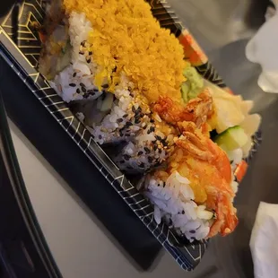 Double shrimp tempura roll
