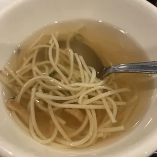 Clear onion soup