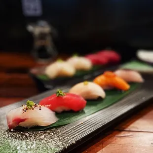 sushi, sashimi, sushi and sashimi, food