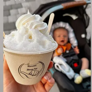 Coconut cream and a cutie