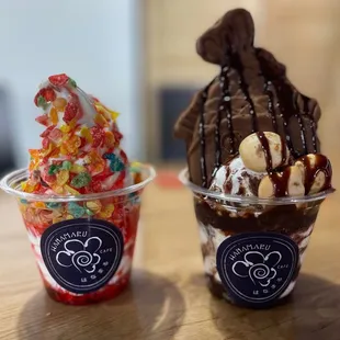 Upside down taiyaki cups