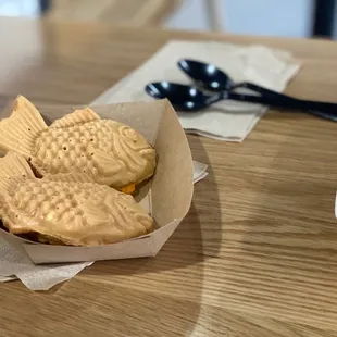 a fish sandwich and a fish biscuit